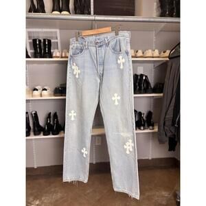 Chrome Hearts x Levi’s 501 Vintage Cross Patch Denim – 32x34